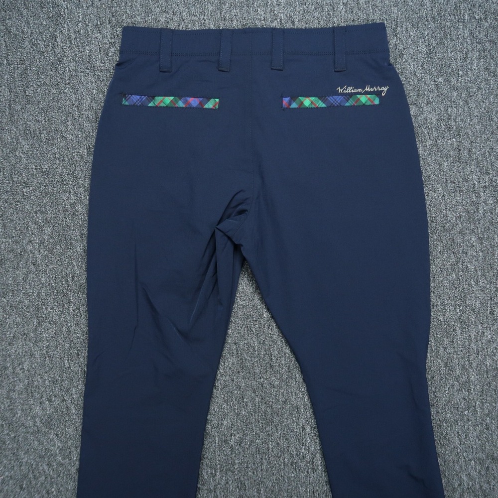 William Murray Pants Mens 30x33 Blue Performance 5 Pocket‎ Chino Stretch Wicking - Picture 5 of 11